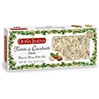 Los mejores  - Doña Jimena - Turrón de Cacahuete Elaborado con Cacahuete y Miel | Textura Crujiente- Típico Dulce Navideño Pre-Cortado…